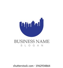 city skyline vector illustration template design