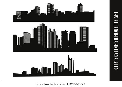 City Skyline Vector Set