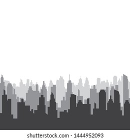 city skyline vector silhouette illustration