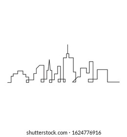 city skyline vector silhouette illustration