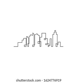 city skyline vector silhouette illustration