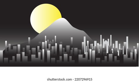 city skyline vector, skyscrapers, EPS 10.