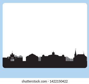 city skyline of Weimar in germany