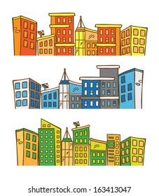 City-Skylines im Doodstyle-Stil