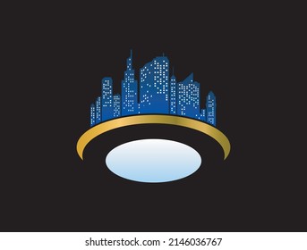 city skylines logo template. useful for business brand