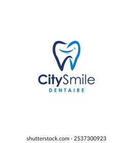 Cidade Sorriso Dental Logo Design Logo Vetor