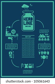 city social Info graphics Vector Art / background / design
