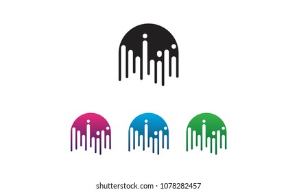 City space moon logo
