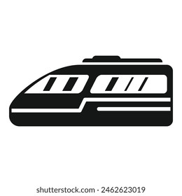 City speed train icon simple vector. Express transport. Travel ecology way