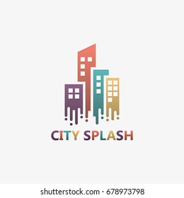City Splash logo Template Design