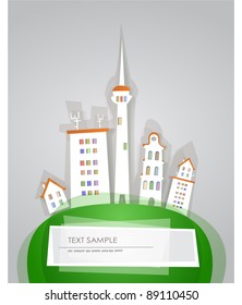 City stickers background