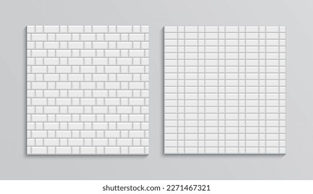 Stadtsteinmosaik. Doppelnahtlose Straßentexturen. Gestreiftes Bodenmuster. Paver Fliesenweg. Sklavenuntergrund. Dekorative Druckfläche aus Kobelstein. Gartenfußweg Draufsicht. Vektorgrafik.