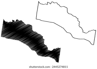 City of Stonnington (Commonwealth of Australia, Victoria state, Vic) map vector illustration, scribble sketch Stonnington map