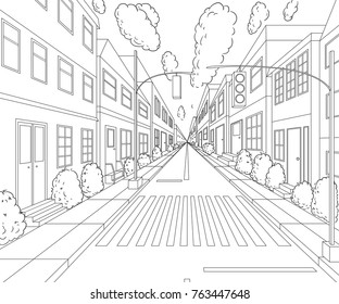 6,157 Sidewalk Sketch Images, Stock Photos & Vectors | Shutterstock