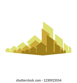 City street graph & arrows.