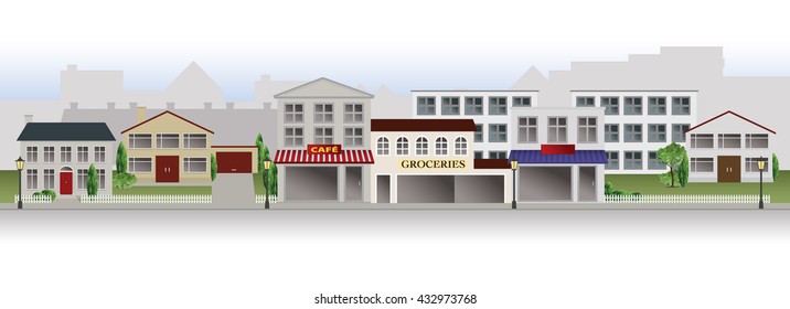 City Street Illustration