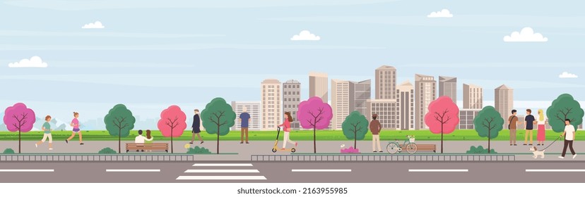 22,002 Street sidewalk horizontal Images, Stock Photos & Vectors ...