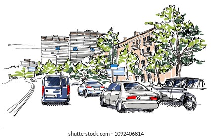 City street sketch