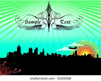 City of the sunshine background