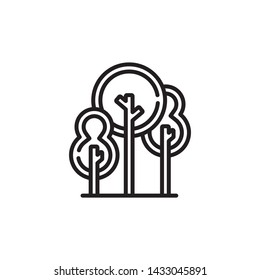 City symbol, park vector icon
