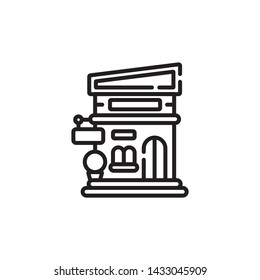 City symbol, store vector icon