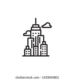 City symbol, city vector icon 