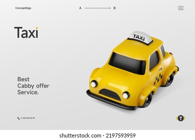Premium Vector  Taxi driver man driving yellow car on an isolated  background. vector illustration in cartoon style