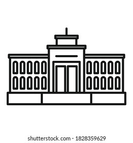 City theater icon. Outline city theater vector icon for web design isolated on white background
