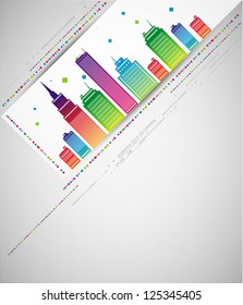 City theme vector.