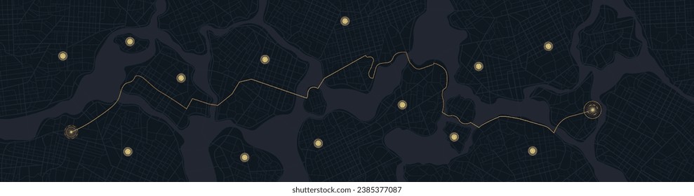 Vista superior de la ciudad. Vista desde arriba de los edificios del mapa. Vista desde arriba de los edificios del mapa. Vista detallada de la ciudad. Mapa turístico gráfico decorativo. Resumen de los antecedentes del transporte. Vector, ilustración.