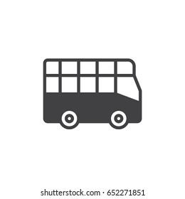 City Tour Bus Icon Vector Filled Stock Vector (Royalty Free) 652271851 ...