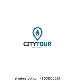 City tour logo design vector illustration