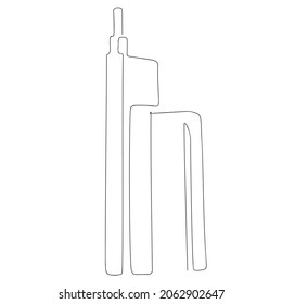 City tower building vector icon. illustration drawing of building tower, home,  house and landmark