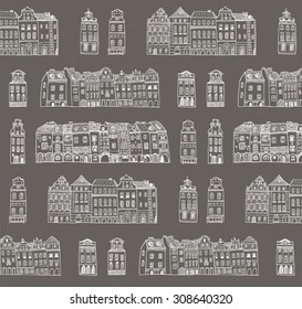 city town  houses pattern 