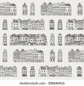 city town  houses pattern 