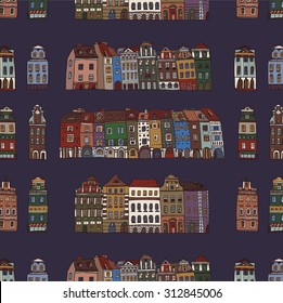 city town  houses pattern 