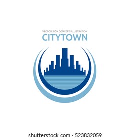 City Town Real Estate Logo Template Stock Vector (Royalty Free) 523832059