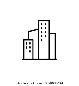 City, Town, Urban Line Icon Design Concept For Web And UI, Simple Icon For Your Project.