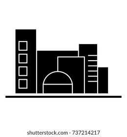 city, traffic cars  icon, vector illustration, sign on isolated background