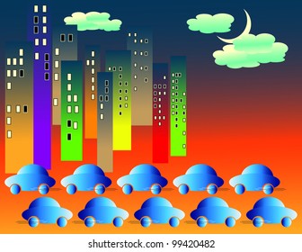 City Traffic  (motion illusion)