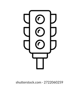 Icono de esquema de tráfico de la ciudad Ilustración vectorial