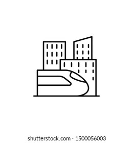 City train icon. Element of train station icon