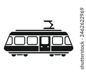 City train tram icon simple vector. Electric movement. Rail transport
