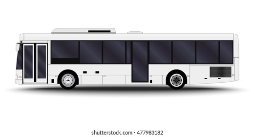 City Transport. Bus Side View