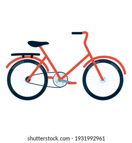 city transport bycicle icon isolated