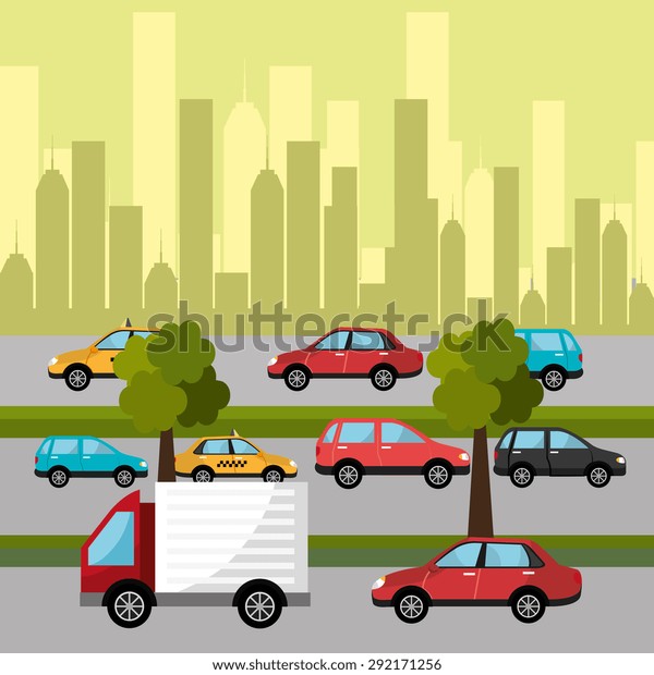 City\
transport design, vector illustration eps\
10.