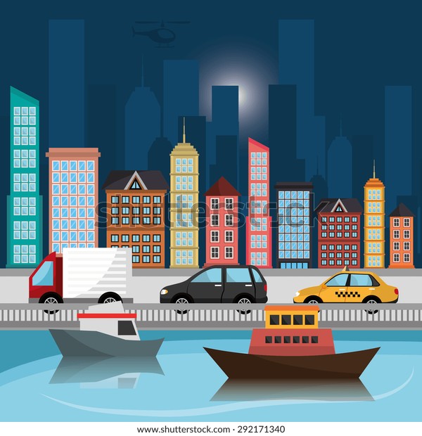 City
transport design, vector illustration eps
10.