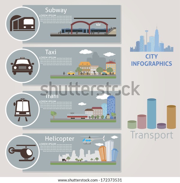 City. Transport. Vector\
for your design
