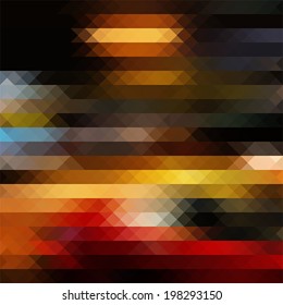 City triangle geametric colorful background