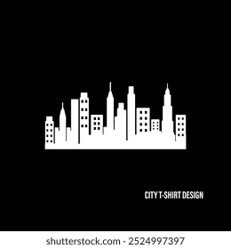 CITY T-SHIRT DESIGN , printed design ,city vector